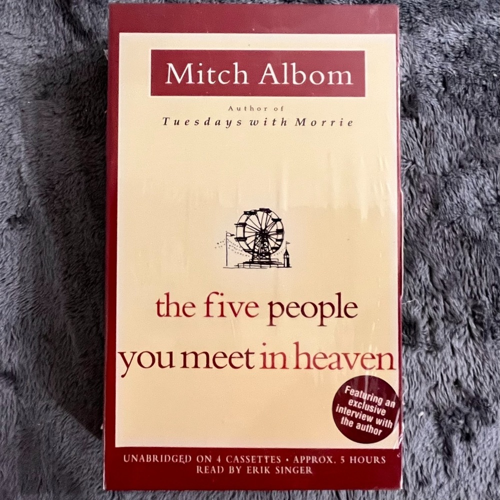 The Five People You Meet in Heaven by Mitch Albom Audiobook Cassette Tapes